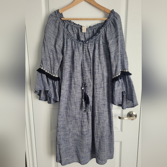 Style & Co. | 100% Cotton Off-Shoulder Sundress - Picture 3 of 9
